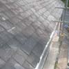 Work on replacing roof on terrace house